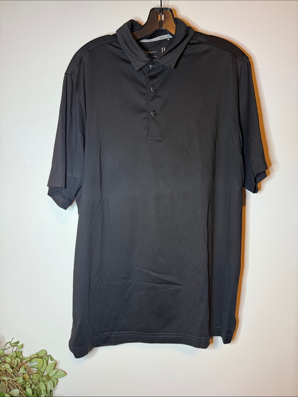 Walter Hagen 11 Men’s Medium Black Golf Polo Shirt